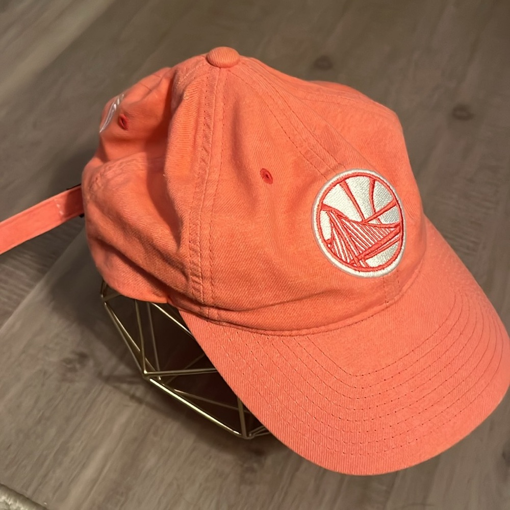 Mitchell & Ness Coral Golden State Warriors Dad Hat